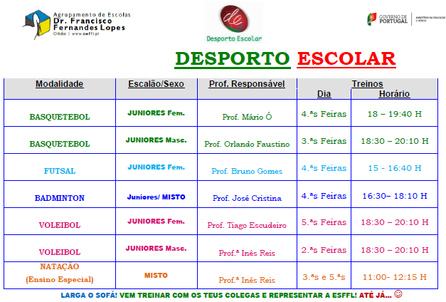 Desporto Escolar 