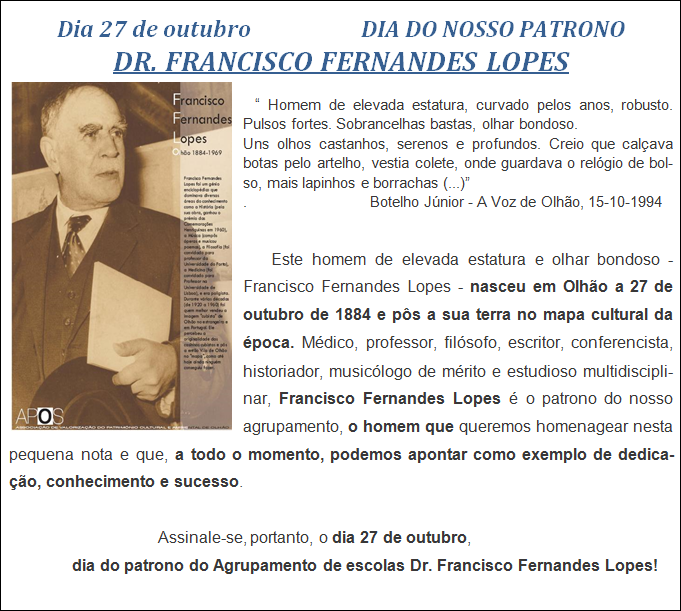 Dia 27 de outubro -  DIA DO NOSSO PATRONO        