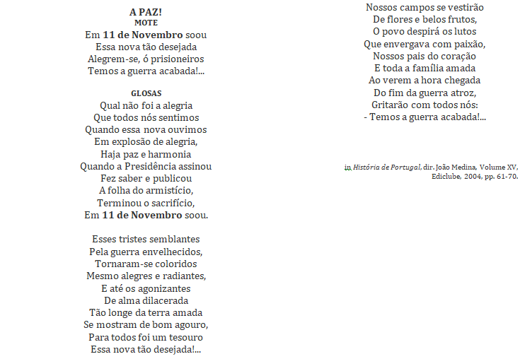 Comemorações do Centenário da Primeira Guerra Mundial