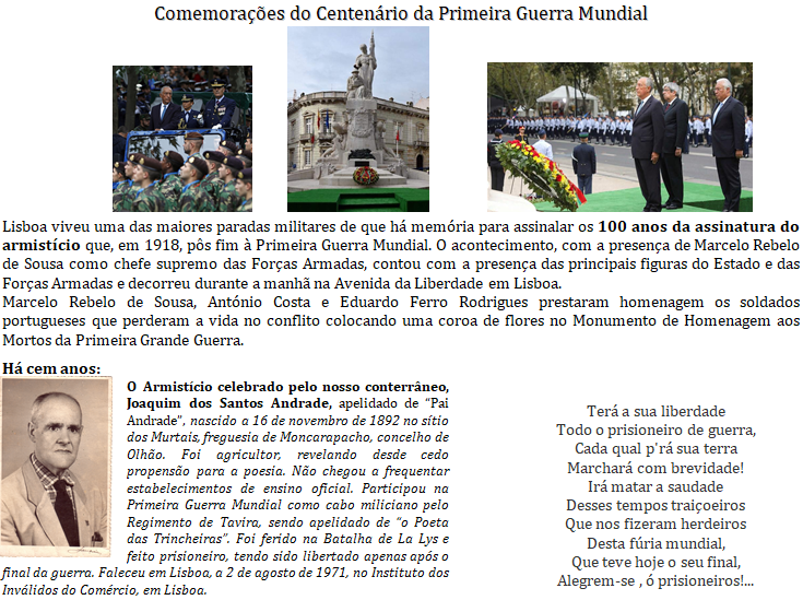 Comemorações do Centenário da Primeira Guerra Mundial